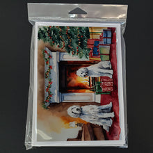Load image into Gallery viewer, Komondor Cozy Christmas Greeting Cards - Blank Note Cards – 8-Pack of Artist-Designed Cards with Envelopes