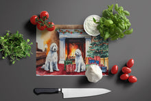 Load image into Gallery viewer, Komondor Cozy Christmas Glass Cutting Boards – Durable, Decorative Kitchen Art Large