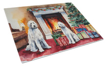 Load image into Gallery viewer, Komondor Cozy Christmas Glass Cutting Boards – Durable, Decorative Kitchen Art Large