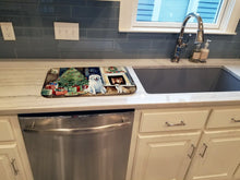 Load image into Gallery viewer, Kuvasz Cozy Christmas Dish Drying Mat