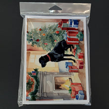 Load image into Gallery viewer, Labrador Retriever Cozy Christmas Greeting Cards - Blank Note Cards – 8-Pack of Artist-Designed Cards with Envelopes