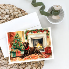 Load image into Gallery viewer, Labrador Retriever Cozy Christmas Greeting Cards - Blank Note Cards – 8-Pack of Artist-Designed Cards with Envelopes