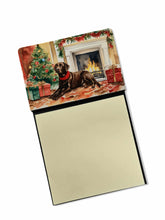 Load image into Gallery viewer, Labrador Retriever Cozy Christmas Sticky Note Holder- Refiilable Desk Accessory Note Pad