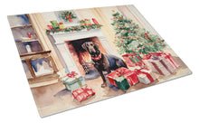 Load image into Gallery viewer, Labrador Retriever Cozy Christmas Glass Cutting Boards – Durable, Decorative Kitchen Art Large