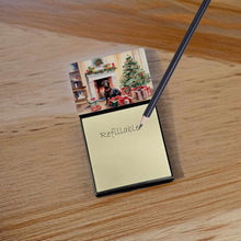 Load image into Gallery viewer, Labrador Retriever Cozy Christmas Sticky Note Holder- Refiilable Desk Accessory Note Pad
