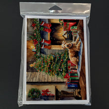 Load image into Gallery viewer, Lakeland Terrier Cozy Christmas Greeting Cards - Blank Note Cards – 8-Pack of Artist-Designed Cards with Envelopes