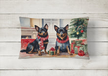 Load image into Gallery viewer, Lancashire Heeler Cozy Christmas Throw Pillow