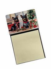 Load image into Gallery viewer, Lancashire Heeler Cozy Christmas Sticky Note Holder- Refiilable Desk Accessory Note Pad
