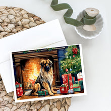 Load image into Gallery viewer, Leonberger Cozy Christmas Greeting Cards - Blank Note Cards – 8-Pack of Artist-Designed Cards with Envelopes
