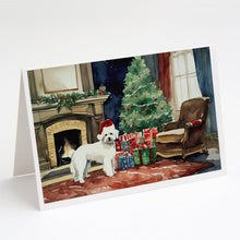 Load image into Gallery viewer, Maltese Cozy Christmas Greeting Cards - Blank Note Cards – 8-Pack of Artist-Designed Cards with Envelopes
