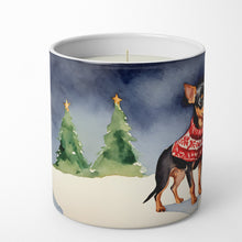 Load image into Gallery viewer, Miniature Pinscher Cozy Christmas Decorative Soy Candle
