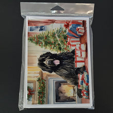 Load image into Gallery viewer, Newfoundland Cozy Christmas Greeting Cards - Blank Note Cards – 8-Pack of Artist-Designed Cards with Envelopes