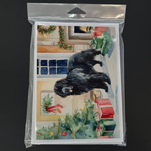 Load image into Gallery viewer, Newfoundland Cozy Christmas Greeting Cards - Blank Note Cards – 8-Pack of Artist-Designed Cards with Envelopes