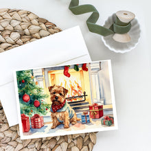 Load image into Gallery viewer, Norfolk Terrier Cozy Christmas Greeting Cards - Blank Note Cards – 8-Pack of Artist-Designed Cards with Envelopes