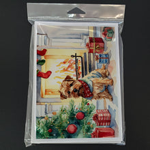 Load image into Gallery viewer, Norfolk Terrier Cozy Christmas Greeting Cards - Blank Note Cards – 8-Pack of Artist-Designed Cards with Envelopes
