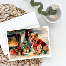 Load image into Gallery viewer, Norfolk Terrier Cozy Christmas Greeting Cards - Blank Note Cards – 8-Pack of Artist-Designed Cards with Envelopes