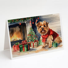 Load image into Gallery viewer, Norfolk Terrier Cozy Christmas Greeting Cards - Blank Note Cards – 8-Pack of Artist-Designed Cards with Envelopes