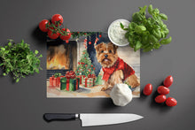 Load image into Gallery viewer, Norfolk Terrier Cozy Christmas Glass Cutting Boards – Durable, Decorative Kitchen Art Large