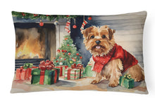 Load image into Gallery viewer, Norfolk Terrier Cozy Christmas Throw Pillow