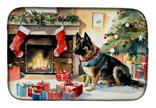 Load image into Gallery viewer, Norwegian Buhund Cozy Christmas Dish Drying Mat