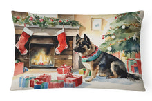 Load image into Gallery viewer, Norwegian Buhund Cozy Christmas Throw Pillow
