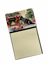 Load image into Gallery viewer, Norwegian Buhund Cozy Christmas Sticky Note Holder- Refiilable Desk Accessory Note Pad