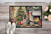 Load image into Gallery viewer, Norwegian Elkhound Cozy Christmas Doormat-24x36 Indoor / Outdoor Rug | Made in USA