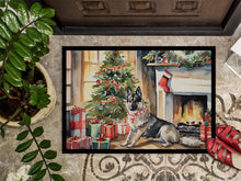 Load image into Gallery viewer, Norwegian Elkhound Cozy Christmas Doormat-24x36 Indoor / Outdoor Rug | Made in USA