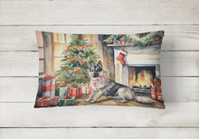 Load image into Gallery viewer, Norwegian Elkhound Cozy Christmas Throw Pillow