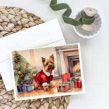 Load image into Gallery viewer, Norwich Terrier Cozy Christmas Greeting Cards - Blank Note Cards – 8-Pack of Artist-Designed Cards with Envelopes