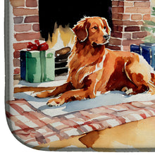 Load image into Gallery viewer, Nova Scotia Duck Tolling Retriever Cozy Christmas Dish Drying Mat