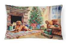 Load image into Gallery viewer, Nova Scotia Duck Tolling Retriever Cozy Christmas Throw Pillow