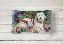 Load image into Gallery viewer, Old English Sheepdog Cozy Christmas Throw Pillow