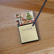 Load image into Gallery viewer, Otterhound Cozy Christmas Sticky Note Holder- Refiilable Desk Accessory Note Pad