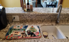 Load image into Gallery viewer, Otterhound Cozy Christmas Dish Drying Mat