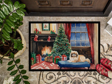 Load image into Gallery viewer, Pekingese Cozy Christmas Doormat - 18X27 Indoor / Outdoor Rug | Made in USA