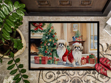 Load image into Gallery viewer, Pekingese Cozy Christmas Doormat - 18X27 Indoor / Outdoor Rug | Made in USA
