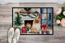 Load image into Gallery viewer, Pomeranian Cozy Christmas Doormat - 18X27 Indoor / Outdoor Rug | Made in USA
