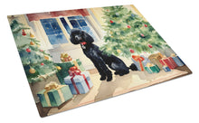 Load image into Gallery viewer, Poodle Cozy Christmas Glass Cutting Boards – Durable, Decorative Kitchen Art Large