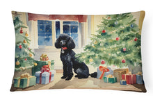 Load image into Gallery viewer, Poodle Cozy Christmas Throw Pillow