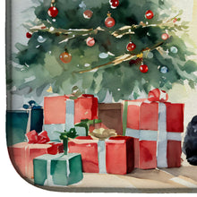 Load image into Gallery viewer, Poodle Cozy Christmas Dish Drying Mat