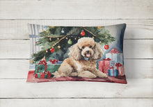 Load image into Gallery viewer, Poodle Cozy Christmas Throw Pillow