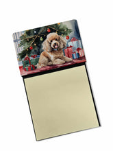 Load image into Gallery viewer, Poodle Cozy Christmas Sticky Note Holder- Refiilable Desk Accessory Note Pad