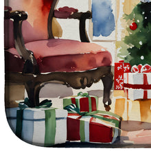 Load image into Gallery viewer, Poodle Cozy Christmas Dish Drying Mat