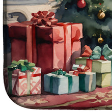 Load image into Gallery viewer, Poodle Cozy Christmas Dish Drying Mat