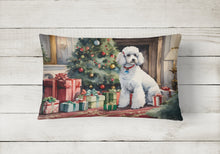 Load image into Gallery viewer, Poodle Cozy Christmas Throw Pillow