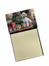 Load image into Gallery viewer, Poodle Cozy Christmas Sticky Note Holder- Refiilable Desk Accessory Note Pad