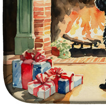 Load image into Gallery viewer, Portuguese Water Dog Cozy Christmas Dish Drying Mat