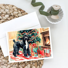 Load image into Gallery viewer, Portuguese Water Dog Cozy Christmas Greeting Cards - Blank Note Cards – 8-Pack of Artist-Designed Cards with Envelopes