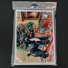 Load image into Gallery viewer, Portuguese Water Dog Cozy Christmas Greeting Cards - Blank Note Cards – 8-Pack of Artist-Designed Cards with Envelopes